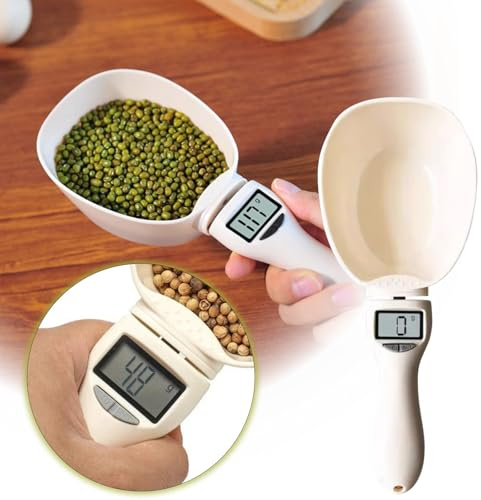 Balance de Cuillère Numérique, Cuillère à Mesurer Électronique avec Écran LCD Balance pour Cuillère à Peser, Balance Aalimentaire Multifonctions de Cuisine