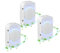 Air Purifier for Bedroom, Dayear Plug In Mini Air Purifier Negative Ion, 3 Led Light Modes, Suitable for Home/Kitchen/Pet Room/Toilets/Living Room/3Pcs