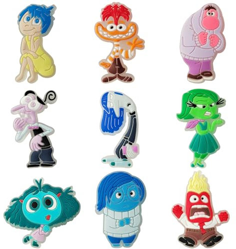 PQKL-party Schuhanstecker Schuh Charms 9pcs Leuchtendes Anstecker Kinder Schuhanstecker Charms für Shoe Zubehör Schuh Charm für Kinder und Erwachsene DIY zubehör