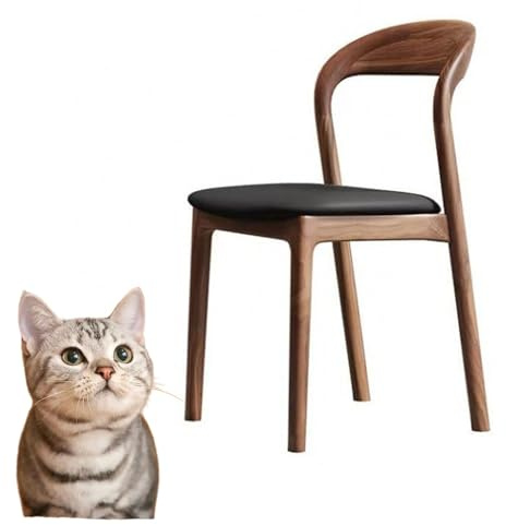 Zeitgenössische Esszimmerstühle schlanke hölzerne Stühle ESS -Ersatz, einzelne Massive Holzstuhl für passende Schwarz 81 * 43 * 46cm