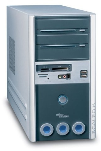 Fujitsu Scaleo Hid Desktop PC (Intel Pentium D 3,0 GHz, 1GB RAM, 250GB HDD, DVD+-RW DL, NV6600, XP Media Center)
