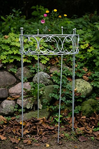 KUHEIGA Stabiler Staudenhalter aus Metall rund, Strauchhalter, Rankgerüst, Zink