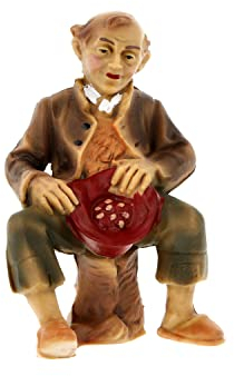 Marolin Hirte fütternd (sitzend), zu 12cm Fig. (Kunststoff)