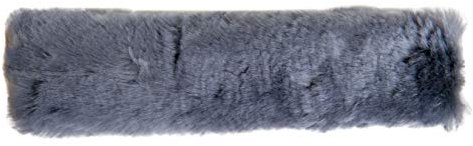 HKM 4000315309818 Echt-Lammfell-Nasen-Genickschutz9300 Dunkelgraust