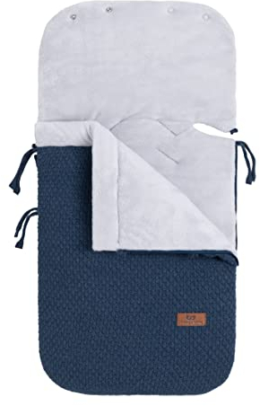 Baby's Only - Fußsack Babyschale 0+ Robust - Fußsack für Autositz - Auch für Maxi-Cosi - Wunderbar Warm - Ganzjährigen Verwendung - Mit 3- und 5-Punktgurten - Jeans