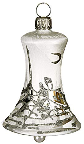 Jingle Bells Lauscha Glocke mit Klöppel Winterzauber 4erSET
