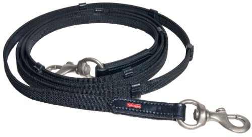 Karlslund Zügel Supergrip Rubber Reins, Black Chrome, k382-bla-chr