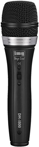 IMG Stageline DM-1800 Dynamisches Mikrofon für Bühne, Sprache und Gesang schwarz