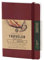 Pentalic Traveler Pocket Tagebuch Zeichenbuch, burgunderfarben, 6 x 4