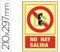 Pictograma syssa señal de no hay salida en pvc fotoluminiscente 210x297 mm