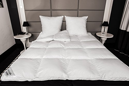 HS70 MATRATZENAUFLAGE MATRATZEN Topper Auflage 90x200 cm ca 3600 Gr. DAUNEN - Federn 100% Natur