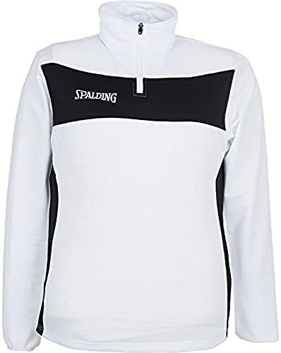 Spalding Herren Evolution II 1/4 Zip Top Longsleeve, weiß/Schwarz, XL