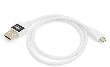 System-S Câble Micro USB 2.0 Blanc 50 cm.