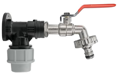 25mm mdpe Water Supply Pipe Back//wallplate with Garden Easy Turn Lever tap for Standpipe or Outdoor Watering,Universal Garden Hose Connector