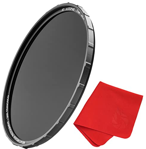 Breakthrough Photography 77mm X2 10-Stop Fixed ND Filter for Camera Lenses, Neutral Density Professional Photography Filter, MRC8, H-K9L Glass, Nanotec, Ultra-Slim, Weather-Sealed