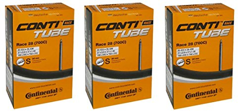 3 x Continetal Schlauch Rennrad SV 80 20-25/622-630 (700 x20C-700 x 25C)