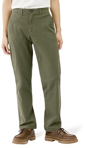Amazon Essentials Men's Straight-Fit Casual Stretch Khaki, Olive, 31W x 32L