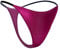 SilRiver Damen Seidensatin Sexy Spitzen Unterwäsche Tanga Höschen G-String & T-Back (Rose Violett, Small)