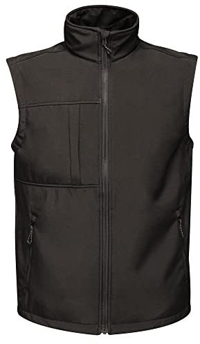 Regatta TRA848 80870 Professional Octagon II 3 Layer Waterproof Softshell Body warmer, Black(Black), L
