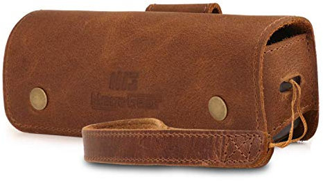 MegaGear Echtleder Kameratasche kompatibel mit DJI Osmo Pocket