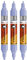 Molotow One4All Acrylic Twin Marker (Strichstärke 1.5 mm und 4 mm, hochdeckend und permanent) 3 Stück Farbe 209 blau violett pastell