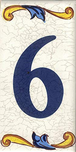 Numero civico esterno. Numeri civici esterni. Numero civico esterno moderno. Numero civico esterno ceramica. Nomi, indirizzi e segnaletica. Design “Craquelé (Numero Sei 6)