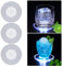 TYXSHIYE Lot de 3 Dessous de Verre LED Blanc Froid pour Boissons, sous Verre jetable LED étanche pour Bouteilles, Dessous de Verre Rond en Acrylique pour fêtes, Mariages, Bars, Noël