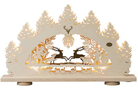 Saico LBE1982 Lichterbogen, Holz, farbig, groß