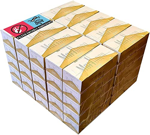 Marlboro Karton mit 10000 Gold King Size (50 x 200er Filterhülsen, Zigarettenhülsen)
