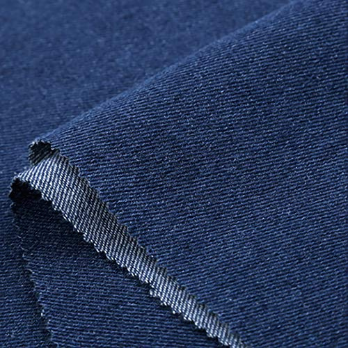 ZXC Jeansstoff Meterware 100% Baumwolle 150 cm Breit 1m Meterware Der Zum Nähen Von Kleidung,Beliebten Jeans,Vorhängen Und Wohnaccessoires Verwendet Wird(Color:Dunkelblau)