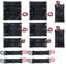 12PCS 18650 Battery Holder Bundle with Wire 18650 Battery Holder Case 3.7V, 1/2/3/4 x 3.7V Series DIY Battery Storage Boxes, 1/2/3/4 Slots Black Plastic Batteries Case for 18650 Battery