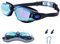 Swimming Goggles for Men Women Adults - Anti Fog Swim Goggles with Uv Protection, Clear Vision, No Leaking Silicone Cushion