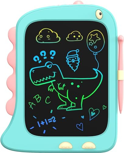 ORSEN LCD Writing Tablet, 8.5-Inch Doodle Board and Drawing Pad for Kids 3-8 Years, Dinosaur Toys Birthday Gifts for Boys and Girls (Blue)