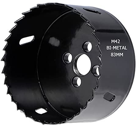 SagaSave Lame de scie cloche 83 mm pour trou de maïs en acier inoxydable, acier au carbone et acier bi-métal très résistant