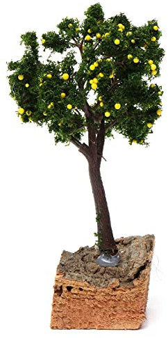 Holyart Albero Limoni Base Sughero per presepe 7-10 cm