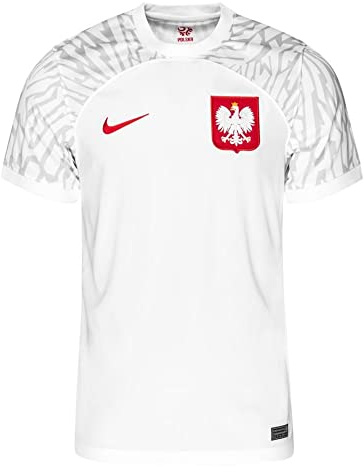 Nike Pol Dri Fit Stadium Home T-Shirt White/Sport Red XL