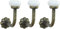 UNISTRENGH 3 PatèRes Vintage Crochet Antiquewall Crochet Porte-Serviettes Avec Boule en CéRamique Blanche Crochet en CéRamique Pour Garde-Robe Salon (L)