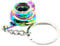 Gcroet Kreative MODOLS Modelle Modelle Turbo Turbolader Schlüsselbundschlüsselketten-Ring-Ring-Rainbow-Schlüsselbund, Coole Schlüsselanhänger, Schlüsselkette, benutzerdefinierte Schlüsselanhänger,