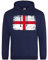 England Mens Hoodie English World Football Rugby Supporters Cup 2024 Unisex, XL, Navy