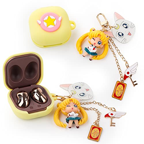 Doll Keychain and Case for Samsung Galaxy Buds - Silicone Cover Accessories