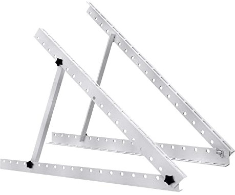 UISEBRT Lot de 2 supports pour panneau solaire inclinable et pliable pour toit de bateau, camping-car, 71 cm