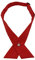 AUSUAYA GBW-B-T2 Fliege, vorgebunden, gekreuzte Krawatte für Schulmädchen, Uniform, Krawatte, Cosplay, T-Shirt oder Valentinstag, rot, One size