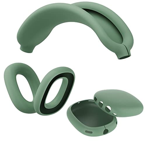 TUCANA Silicon Cases for AirPods Max - Overhead + Earcup + Ear Pad Cover (Green)