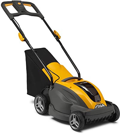 STIGA Combi 336e Cordless Lawn Mower – 48V 2Ah Battery, 34cm Cutting Width, 3-in-1 Cutting, 35L Grass Collector, Charger Included, UK Plug