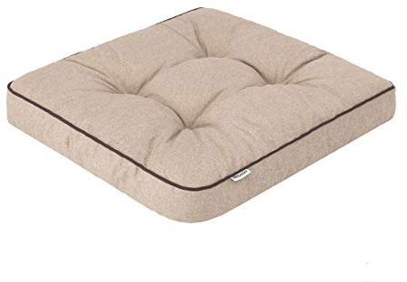 Bjird 4 x Stuhlauflagen für Gartenmöbel Sitzpolster für Gartenstühle, Gartenmöbelauflagen, Sitzkissen, Stuhlkissen - 49x47x8 cm, Polsterauflagen Outdoor/Indoor geeignet mit 8 cm Dicke Polsterung