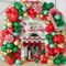 Kit Ghirlanda di Palloncini Natalizi, 150 Pezzi Arco Palloncini Natale, con Palloncini Rossi, Verdi e Oro, Palloncini Caramelle e Candy Cane, Palloncini Rossi e Verdi per Decorazioni di Natale