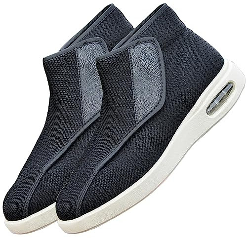 Aocase Chaussures pour Pied Gonflé La Fasciite Plantaire Baskets De Marche Respirantes Chaussure de santé pour Femmes et Hommes idéale comme Chaussures de rééducation,Noir,43.5 EU