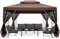 COBIZI Gartenpavillon Mit Moskitonetz Pavillon 3x4 Wasserdicht Stabil Winterfest Pavillon Metall Winterfest Sturmfest Garten Pavillon Wetterfest Gazebo Pavillon Metall Pavillon FüR Terrassen, Garten
