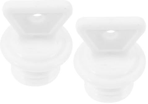 ABOOFAN Hot Water Bottle Cap 2pcs Hot Water Bottle Stopper Plugs Rubber Hot Water Bag Stoppers Sealing Plugs Water Sack Caps Plugs Replacement for Hot Water Bag White 22.5mm
