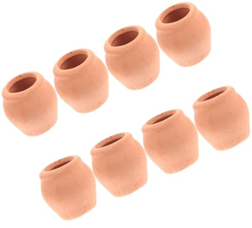 Toddmomy 8stücke Mini Keramik Blumentöpfe Kleine Pflanzgefäße Für Sukkulenten Dekoration Für Büro Und Balkon Robuste Töpfe Aus Hochwertigem Keramikmaterial Vintage Stil Für